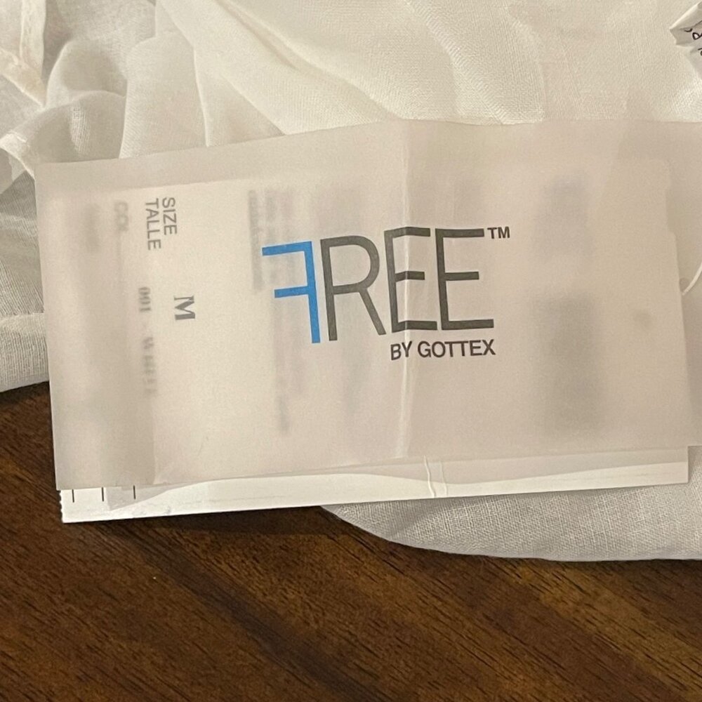 NWT Free by Gottex White Wide Leg Pants size medium new - Picture 9 of 11